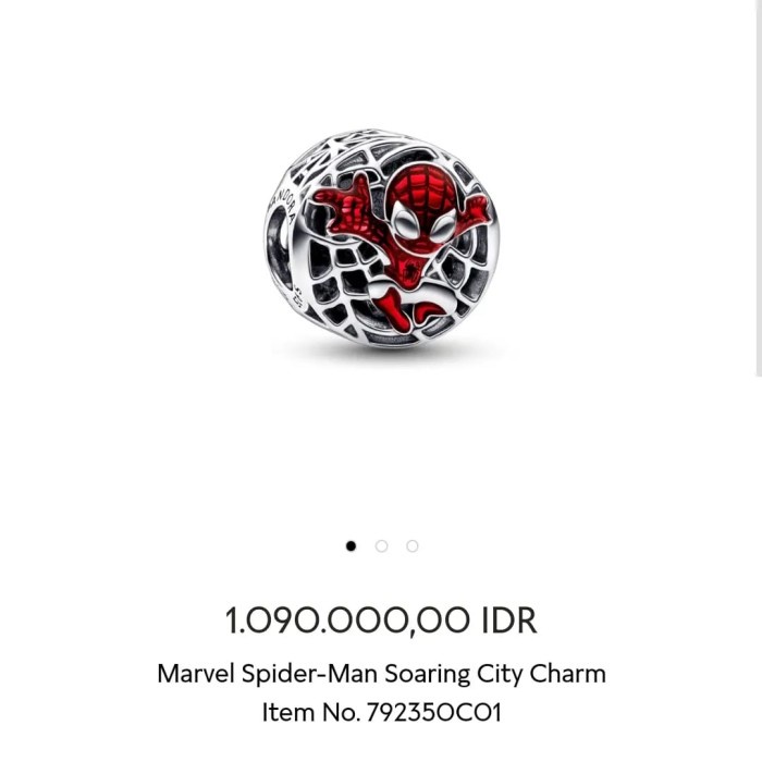 ✨Sale Pandora Marvel Spider Man Gelang Charm Ori Diskon