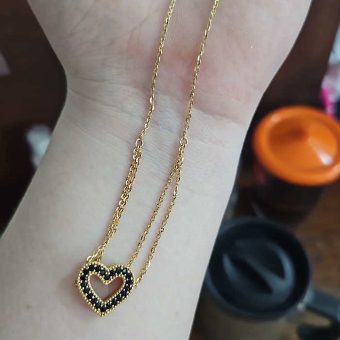 ✨Sale Kalung Emas Ubs Love Hati Perhiasan Emas Kuning Asli 375 375 Murah Terbatas