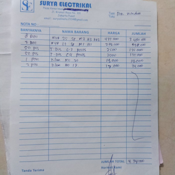 

✨Ready Nota Pak Zuhadan 28-06-21 Berkualitas
