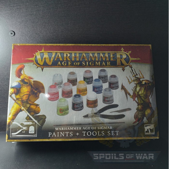 

✨Ready Warhammer Aos: Paints Tools Set New Edition Limited