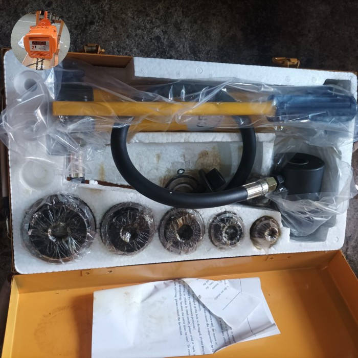 

✨Ready Alat Pembolong Plat Hidrolik 22Mm-60Mm Hydraulic Hollow Punch Driver Terbatas