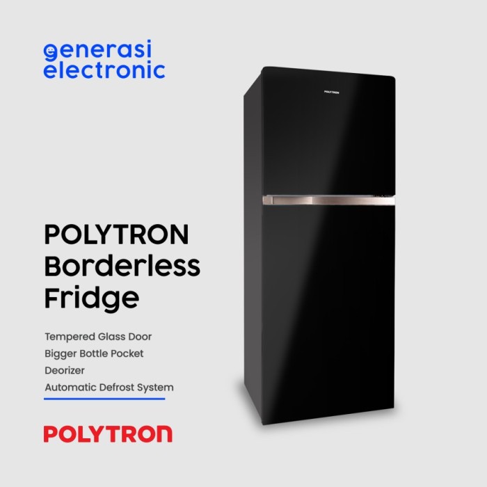 ✨Ready Polytron Kulkas 2 Pintu 240L Prw29Mnx / Prw 29Mnx / Prw29 Limited