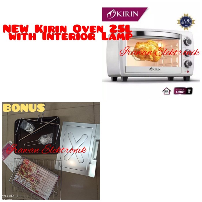 ✨Ready Kirin Electric Oven Kbo 250 Ra 250Ra Kbo250 Kbo250Ra Oven Listrik 25 L Berkualitas