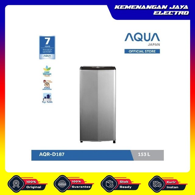 ✨Ready Aqua Kulkas 1 Pintu Aqr-D187 S Terbaru