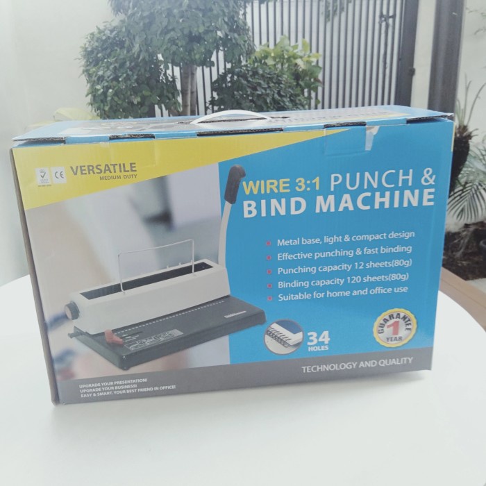 

Gemet 31 WA Mesin Jilid Spiral Kawat A4