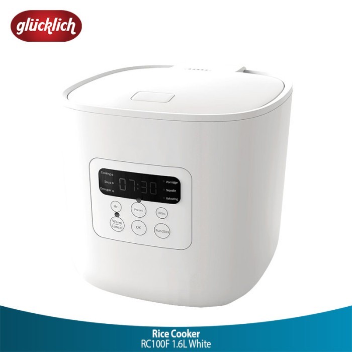 ✨Original Glucklich Low Sugar Rice Cooker/Penanak Rendah Gulawhite-4 Rc100F 1.6L Limited