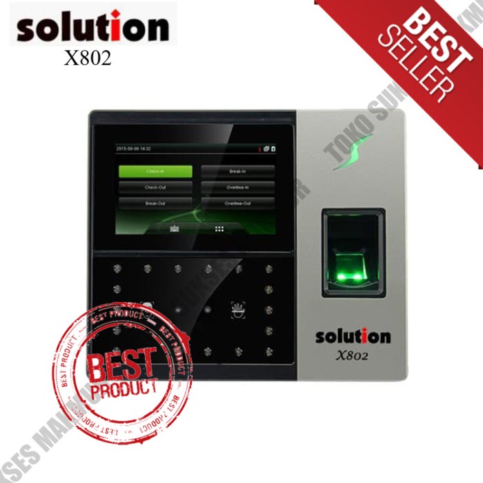 

Solution X802 Mesin Absen Fingerprint & Face Mesin Absen Solution X802