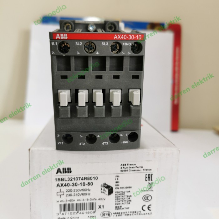 ✨Original Kontaktor Abb Ax40-30-10220Vac Terbaru