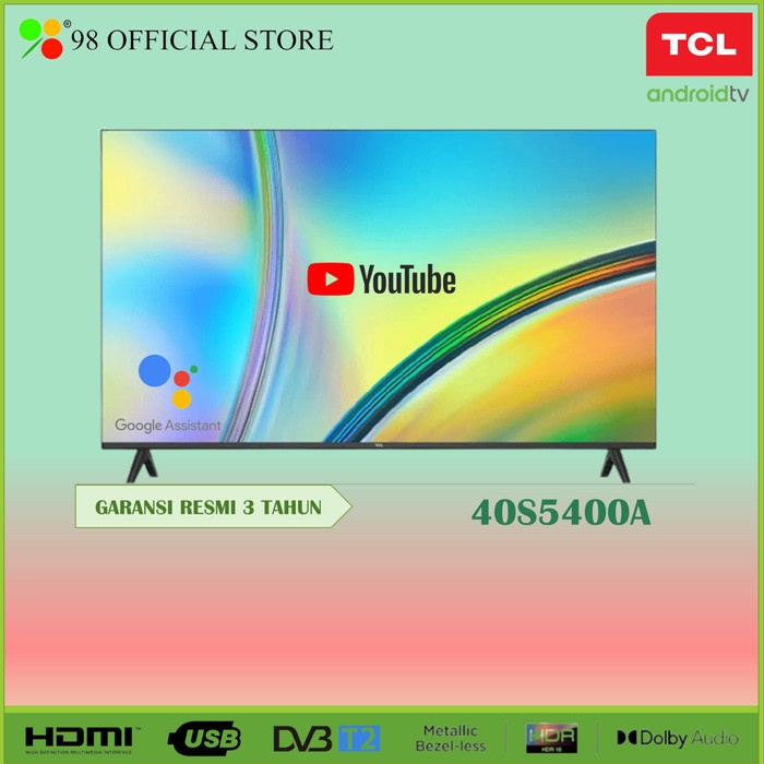 ✨New Tcl Led 40 Inch 40S5400A - Fhd Android Tv Terbaru
