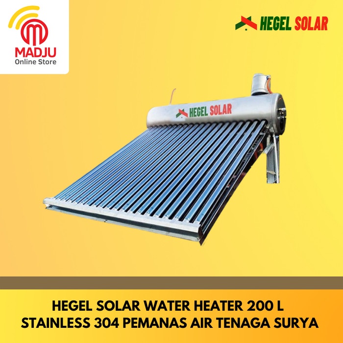✨New Ori Hegel Solar Water Heater 200 L Stainless 304 Pemanas Air Tenaga Surya Berkualitas