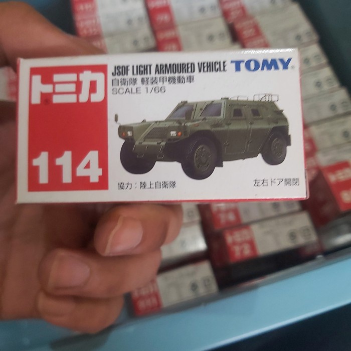 ✅Termurah Tomica 114 Jsdf Light Armoured Vehicle Japan Army 1/66 Diecast Car Terbatas