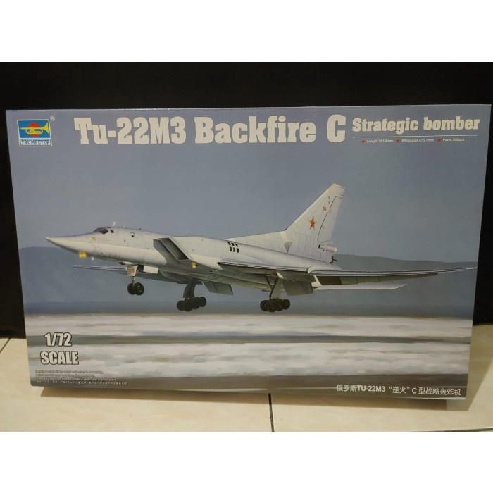 ✅Termurah Mokit Trumpeter 01656 Tu-22M3 Backfire C Strategic Bomber 1/72 Terbaru