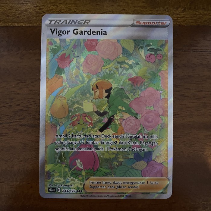 ✅Termurah Vigor Gardenia Sar Secret Art Rare Alternate Trainer Pokemon Tcg Murah Diskon