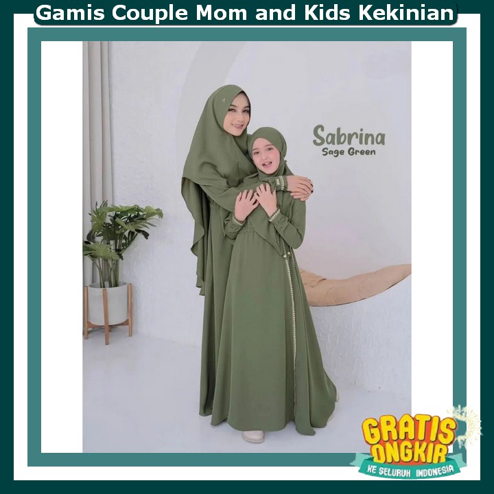 Baju Gamis Cauple Ibu Anak Cewek Gamiz Kauple Mom And Kids Kekinian Pakaian Muslim Wanita Bju Gamus 