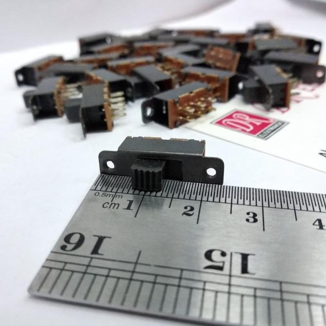 

Diskon Micro Saklar geser swith sliding on off mini 6 kaki pin 6p 6pin 2,5cm dre3 Segera Beli
