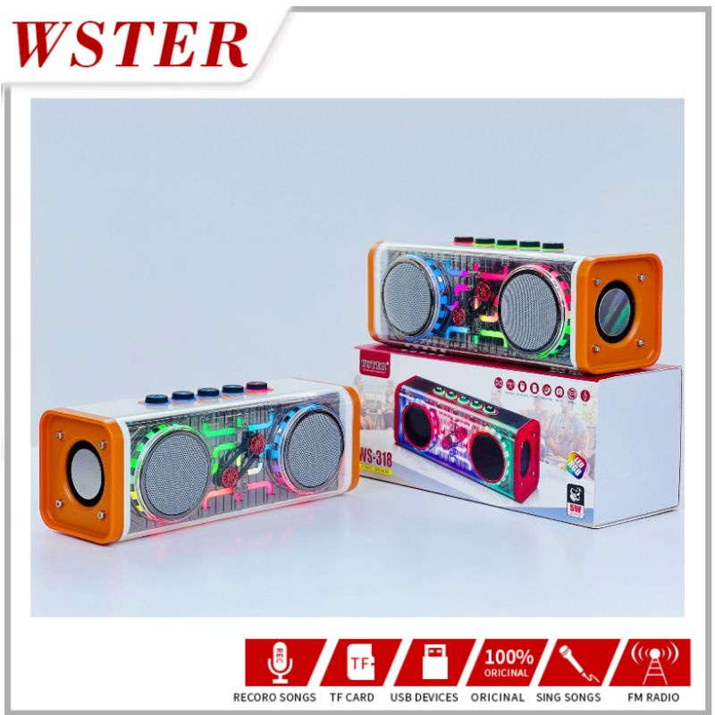 WSTER Original Mic Karaoke microphone Bluetooth wireless WS-318