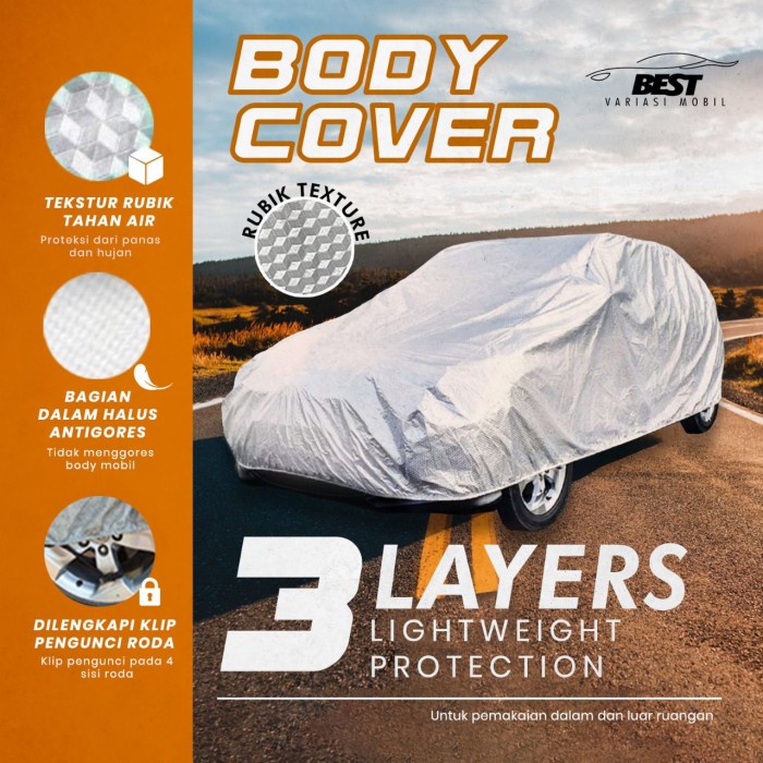 ✅Original Body Cover Xpander Cross Kubik 3 Layer Premium Waterproof / Bodycover Terbaru