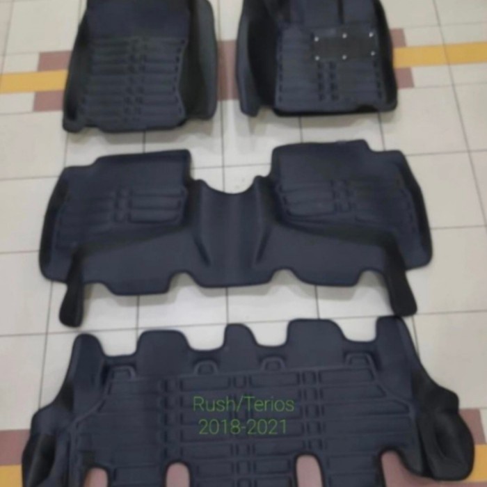 ✅Original Karpet Premium 5D 3 Baris All Neq Rush/Terios 2018-2021 Terbatas