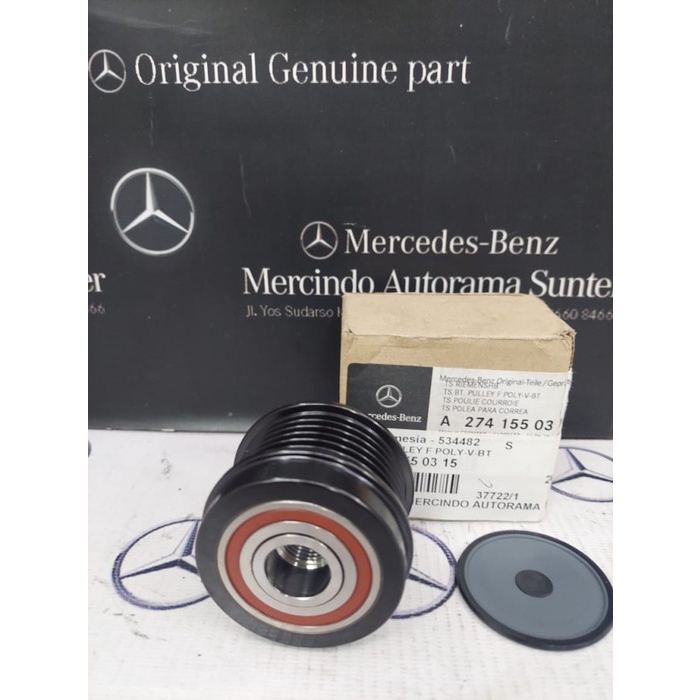 ✅Baru Belt Pulley Poly-V-BeltA274 155 03 15W212W05Mercedes-Benz 100 Ori Terbaru