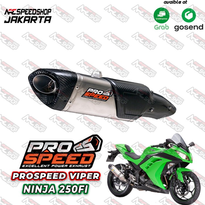 [Original] Knalpot Prospeed Viper Series Ninja 250 Fi / Z250 Fullsystem Berkualitas
