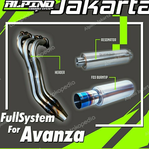 [Original] Fulset Avanza Alpino Exhaust Header Avanza Alpino F03 Burntip Diskon
