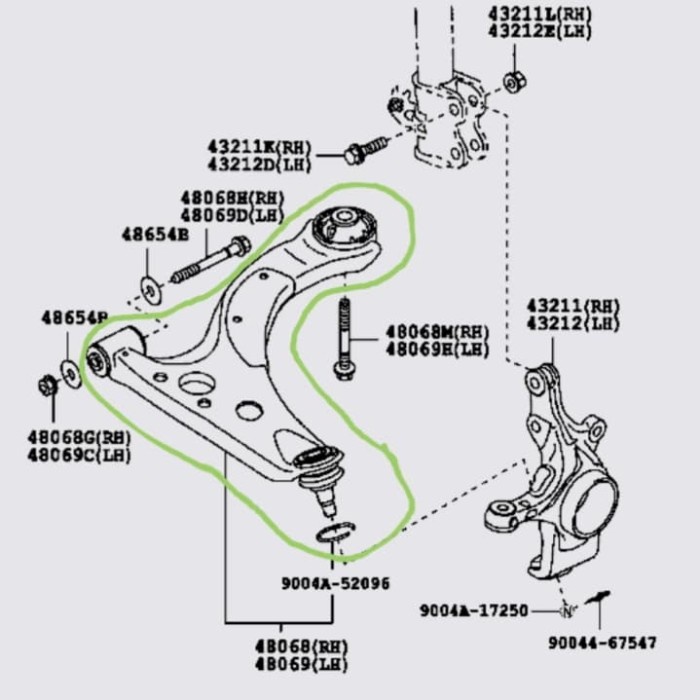 [Original] Lower Arm Allnew Avanza Diskon