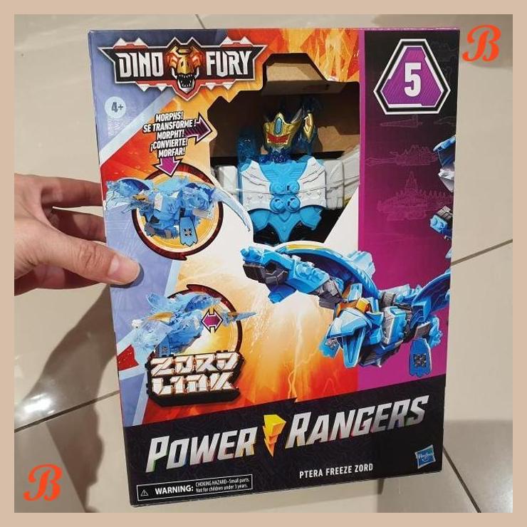 | anb | hasbro power ranger dino fury ptera freeze zord zord link 5