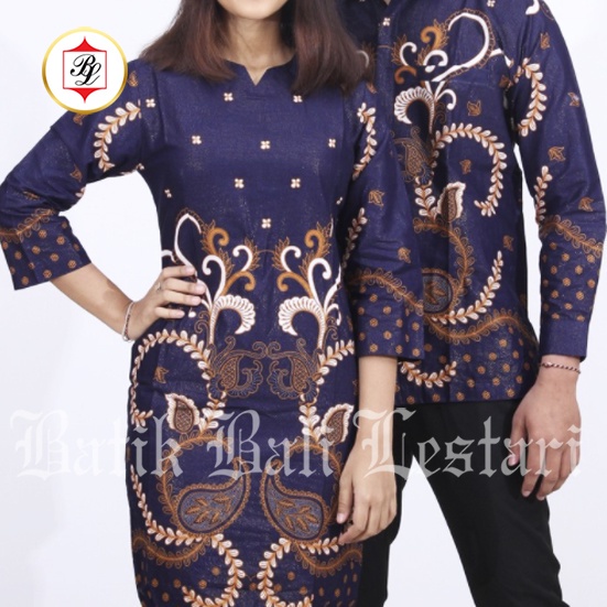 [EXCLUSIVE] MODEL TERKINI Batik Bali Lestari Dress Batik katun foil/prada - Sarimbit - 023