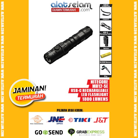 ✨Original Nitecore Mh12-Se Usb-C / Senter Camping Hiking / Senter Outdoor Limited