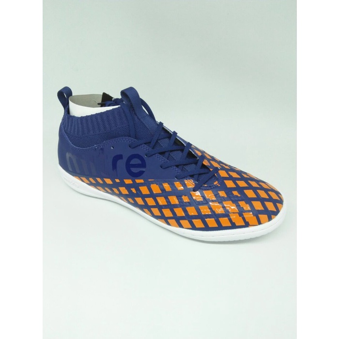 ✨Ori Sepatu Futsal Mitre Original Invader In Navy/Orange New 2018 Terbatas