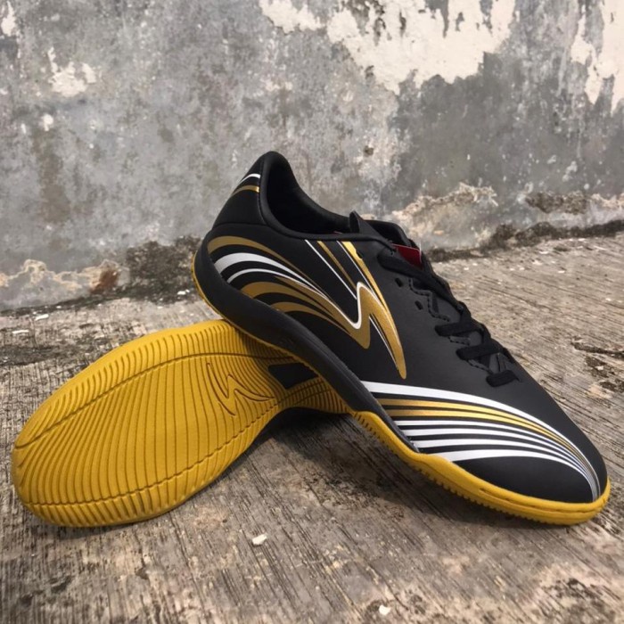 ✨Ori Specs Sepatu Futsal 2G Neo In Black Gold Original Bnib Ori Limited