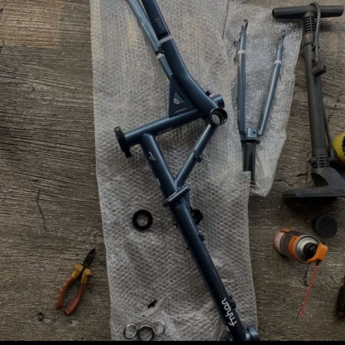 ✨Ori Frame Sepeda Lipat Fnhon Gust Blue 349 16 Inch Discbrake Terbatas