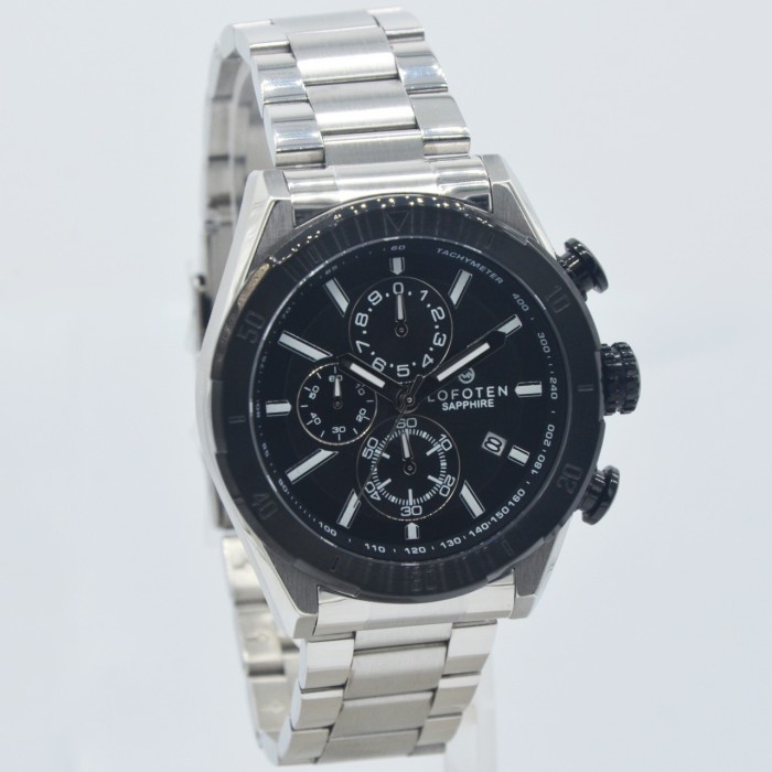 ✨Sale Lofoten 6517Ms - Jam Tangan Pria Original - Sapphire Black Silver Limited