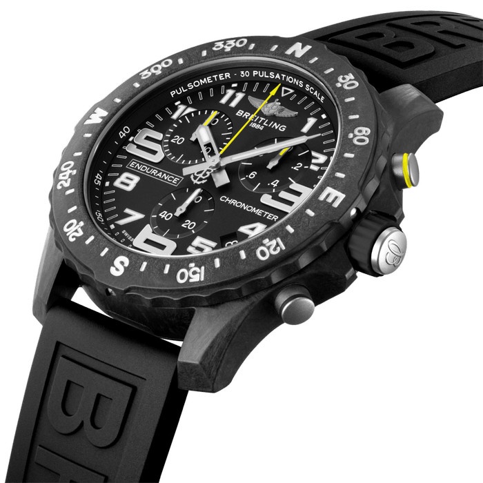 ✨Termurah Breitling Watch Endurance Pro Black On Black Rubber Original Rare Limited