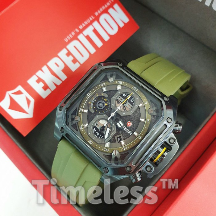 ✨Termurah Jam Tangan Pria Expedition E 6812 M Green Terbatas