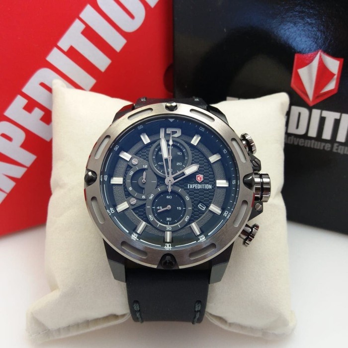 ✨Sale Jam Tangan Pria Expedition 6780 Grey Hitam Original Diskon