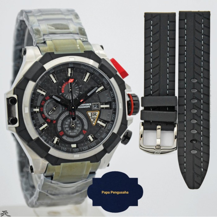 ✨Ready Chronoforce 5209 Green Silver Pria Original Garansi Resmi Terbaru