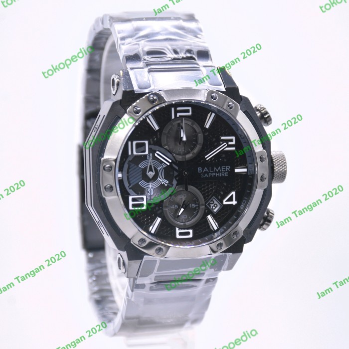 ✨Ready Balmer Chronograph Sapphire 8145 Black - Jam Tangan Pria Original Terbaru
