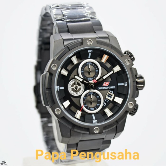 ✨Ready Chronoforce 5320 Black Grey Pria Original Garansi Resmi Diskon
