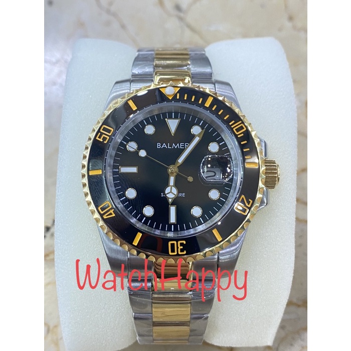 ✨Ready Balmer 7918 B-7918M B7918 Men Silver Gold Quartz Sapphire 100Original Berkualitas
