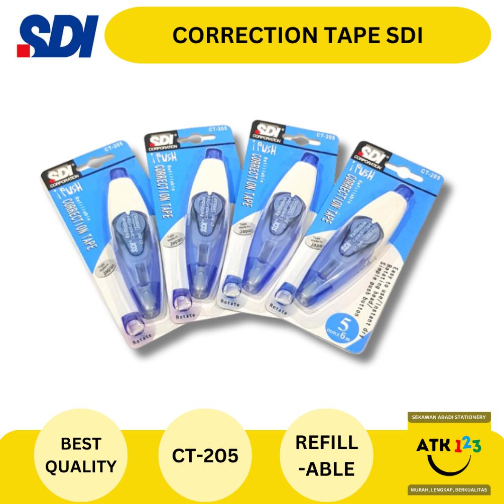 

Baru - Correction Tape / Stipo Kertas SDI CT-205 Refillable