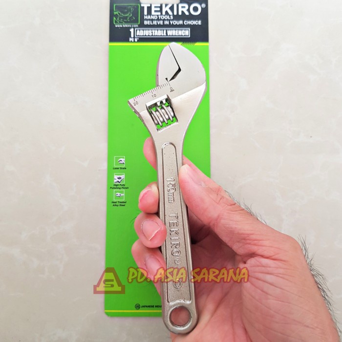Promo Kunci Inggris 6" Inch Mini Tekiro Adjustable Wrench Chrome Kecil Eu Best Quality