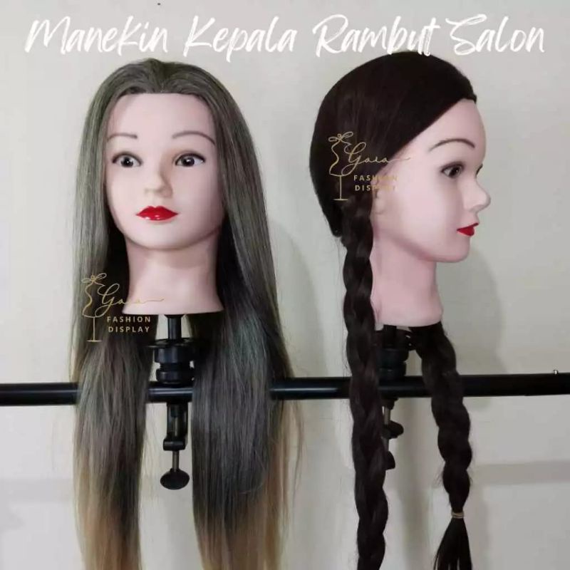 Manekin Kepala Rambut Salon Hairdo Sanggul Sasak Manekin Kursus Potong Rambut Sanggul