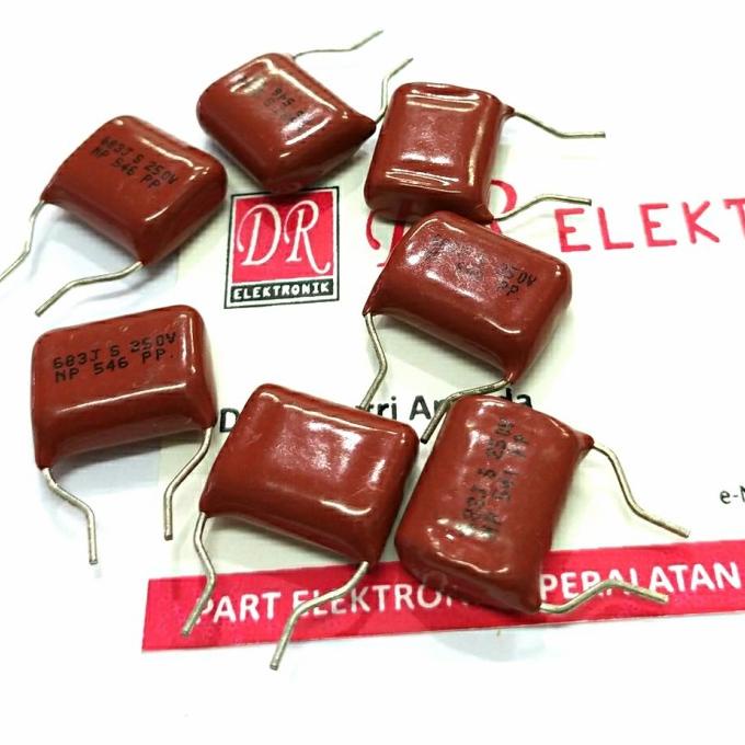 Baru Capasitor Kapasitor Milar 683 0.068uf 68nf 683j250v 250v 683j 250 volt dre3 dijamin