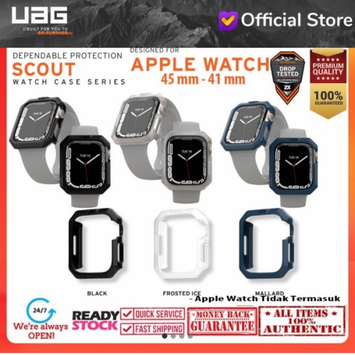 NEW CASE APPLE WATCH 45MM 41MM UAG APPLE WATCH WATCH SERIES 7 SCOUT ORIGINAL TERBARU