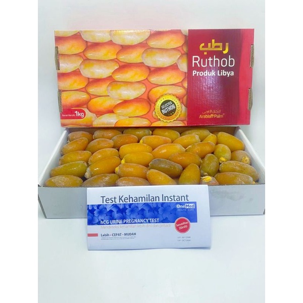 

Kurma Muda Ruthob Libya 1 Kg free buah zuriat 2 pcs