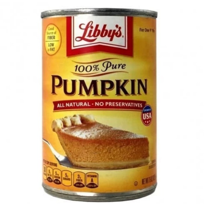 

Promo Libbys 100 % Pure Pumpkin 425 Gr Libby'S