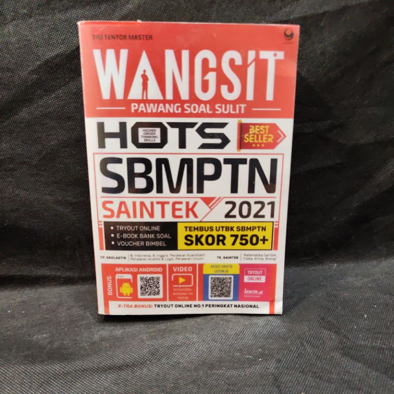 Buku Wangsit, SBMPTN Saintek 2021, Tim Tentor Master, Grasindo.