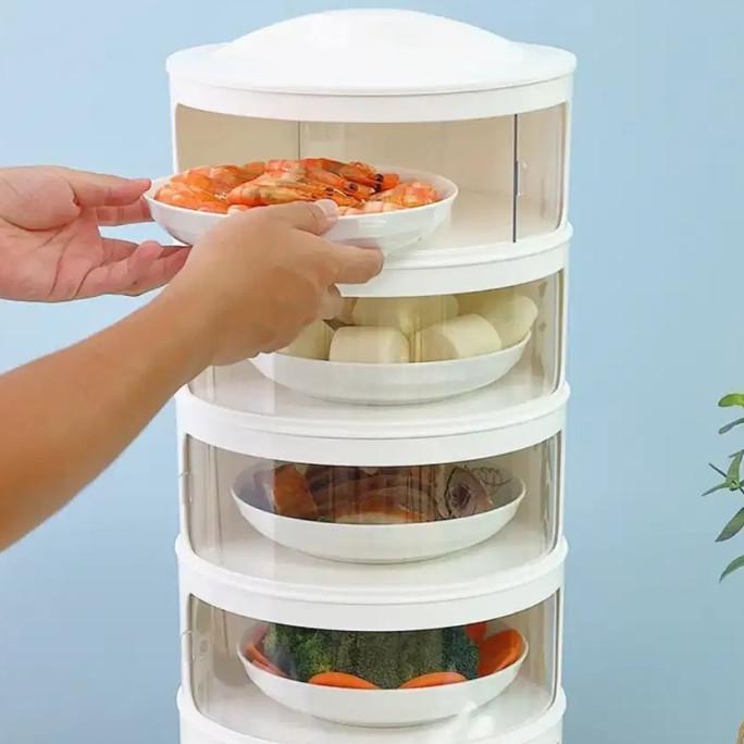 Tudung Saji Susun Rak Makanan 4 Susun Food Cover Tahan Panas Box