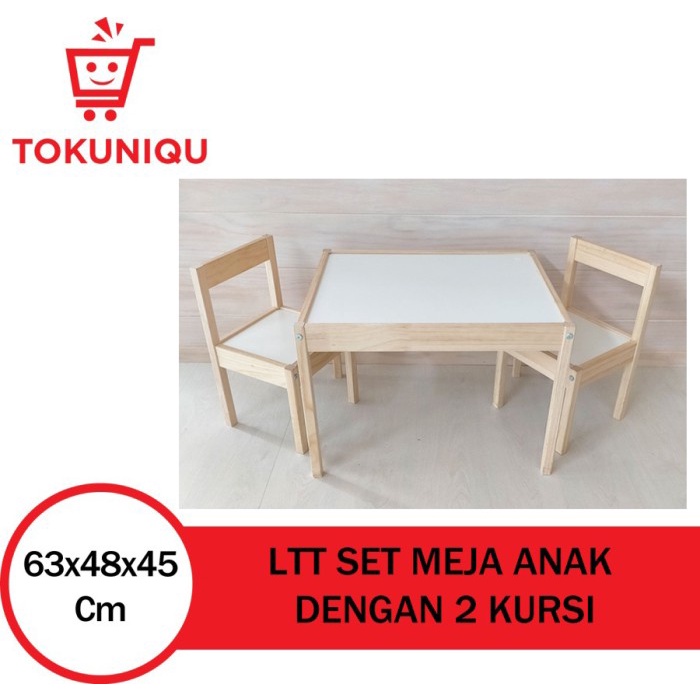 Promo Set Meja Belajar Anak Dengan 2 Kursi Set Bangku Meja Anak Ltt